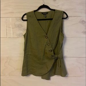 Olive green tank top